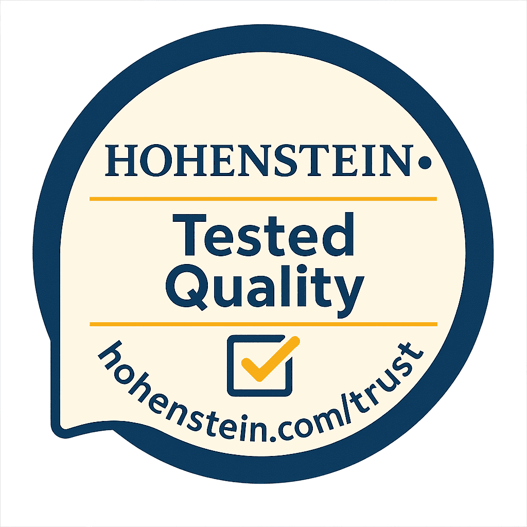 Hohenstein tested quality certified laundry machines
